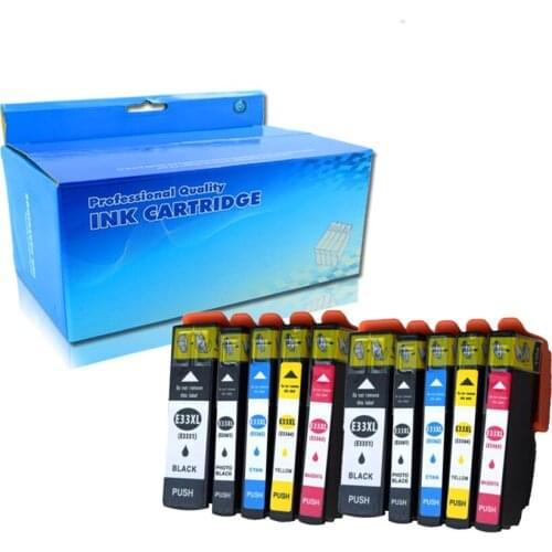 10PK Value Pack T3357 T33XL Ink Cartridges Compatible For Epson Expression XP-635 Printers T3357 T3351 T3361 T3362 T3363 T3364