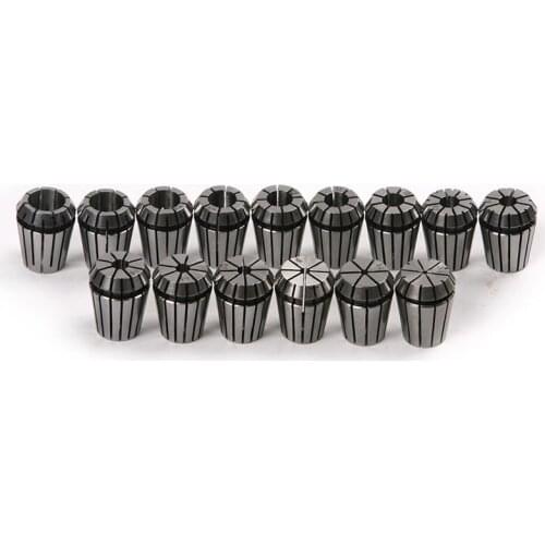 15Pcs ER25 Collet Tool Precision Spring Collet Set from 2mm to 16mm CNC Collet Chuck For Milling Lathe Tools and Spindle Motors