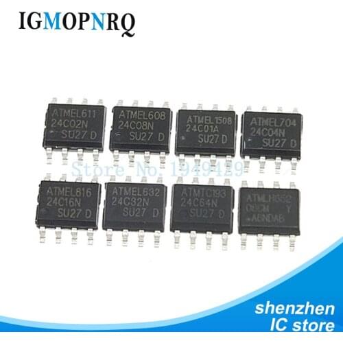 50pcs AT24C02 AT24C04 AT24C08 AT24C16 AT24C32 AT24C64 AT24C02N AT24C04N AT24C08N AT24C16N AT24C32N AT24C64N 24C02 24C04 24C08