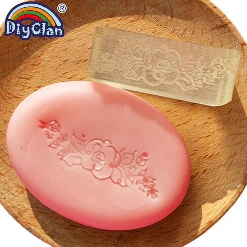 Acrylic DIY flower resin chapte DIY handmade Resin soap stamp chapter mini diy patterns Z0035HZ