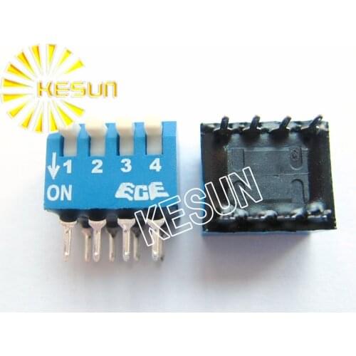 FREE SHIPPING 10PCSx 100% Original EPS104 EPS104A 4P 2.54mm Piano Keyboard Blue DIP Switch EPS104AZ