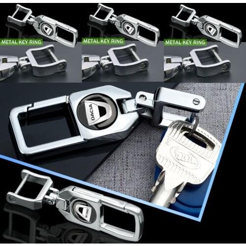 1pcs Car Logo Keyring Auto Keychain Key Trinket Automotive Goods for Dacia Duster Logan Sandero Lodgy Stepwa MCV 2 Accessories