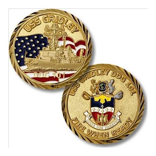U.S. Navy Bronze Coin cheap custom metal military commemorative coins low price usa flag coins