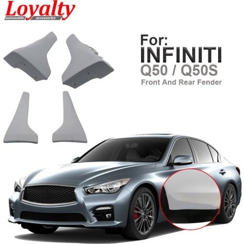 LOYALTY for Infiniti Q50 Q50S 2014 2015 2016 2017 Front & Rear Mud Flaps Mudguard Mudflaps Fenders Car Styling Accessories