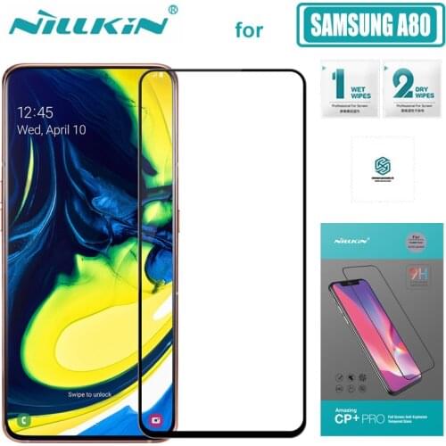 For Samsung Galaxy A80 A90 Glass Nillkin CP+ Pro Full Cover Tempered Glass Screen Protector for Samsung A80 A90 Nilkin HD Glass