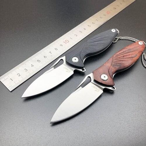 Enlan EW149M Folding Pocket Knife 12C27 Blade G10 Handle Outdoor Camping Hunting Cuting Tool Key Chain Pocket Mini Portable Tool