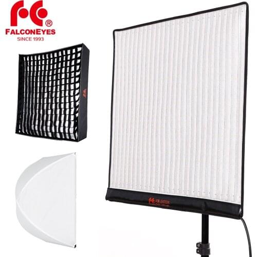 FalconEyes RX-24TDX 150W 3000K-5600K Color Temperature Rollable Cloth LED Fill-in Light Lamp Studio Video Lighting Panel Softbox