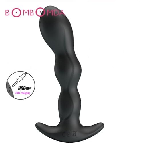 Vibrating Prostate Massager Men Anal Dildo Plug G spot Stimulation Patterns Butt Anus Vibrator Sex Toys For Men Male Masturbator