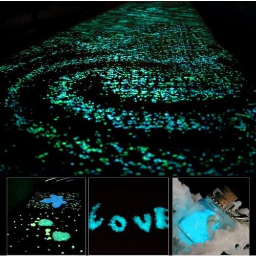 Fluorescent Luminous Particles Glow In The Dark Pigment Tiny Stones for Walkways Garden Path Patio Lawn Garden Yard 10g