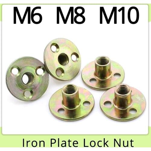 Iron Plate Lock Nut For Wood M6 M8 M10