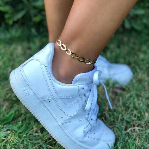 GULCE DERELI, PREMIUM CHAIN ANKLET, STYLISH ANKLET, GIFT BOX, GOLD/SILVER PLATED