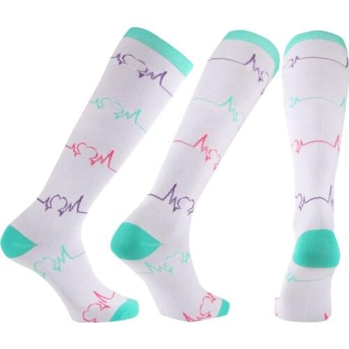 Compression Socks Fit For Sports Black Elastic Compress Stocking Nylon Medical Nursing Stockings Fit For Edema, Diabetes Socks