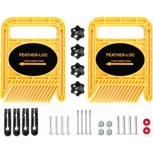 Lengthen Feather Loc Board Set Double Featherboards Miter Gauge Slot Woodworking Engraving Tools for Circular Saw Cuts