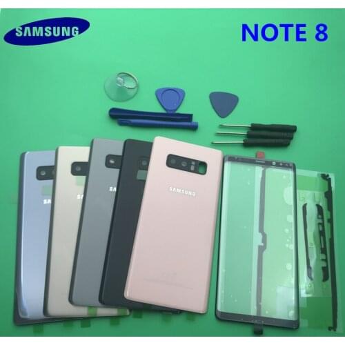 NEW Original Housing back battery cover case+front glass lens+Sticker For Samsung Galaxy NOTE8 NOTE 8 N950 N950F +tools