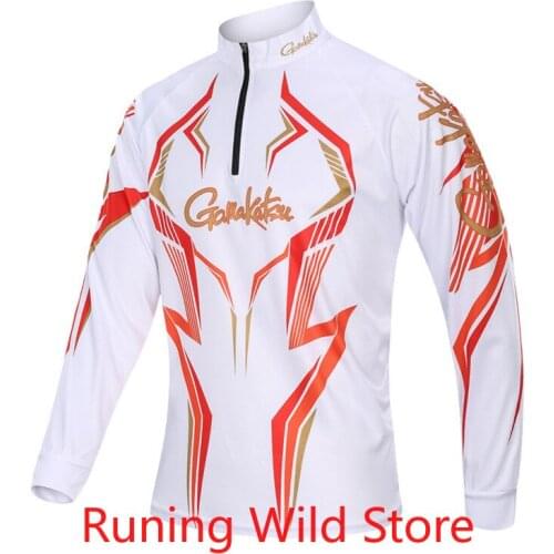 Gamakatsu Fishing Clothing Gamakatsu Long Sleeve Breathable Fishing Shirts Anti UV Quick-Drying Cycling Hiking Clothes Camisas