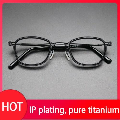 Vintage Handmade Acetate Square Glasses Frame Men Women Luxury Brand Retro Prescription Optical Myopia Eyeglasses Frame Eyewear