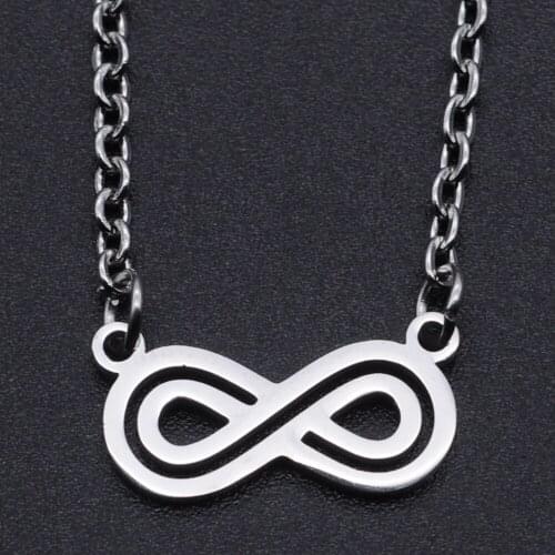 Infinity Symbol Stainless Steel Charm Necklace for Women Accept OEM Order Wholesale Fashion Jewelry Necklaces Dropshipping