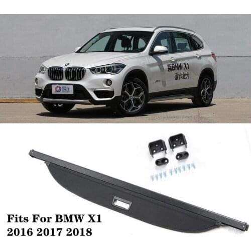 High Qualit Car Rear Trunk Cargo Cover Security Shield Screen shade Fits For BMW X1 2016 2017 2018(black, beige)