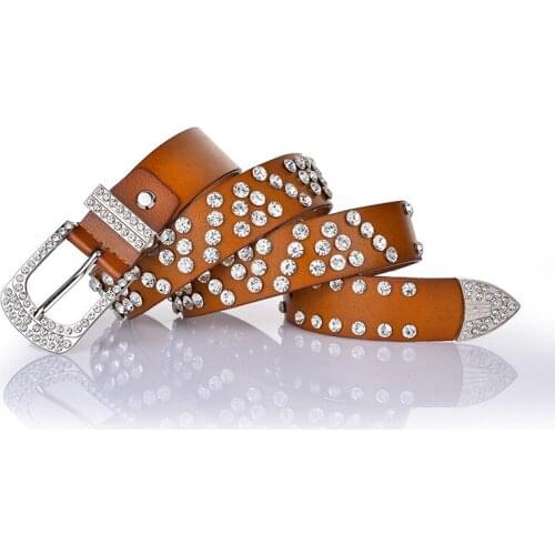 PU belts Womens Full Diamante crystal Belt Full Rhinestone bride wide Female Waist Belt Jeans accessorie BL296