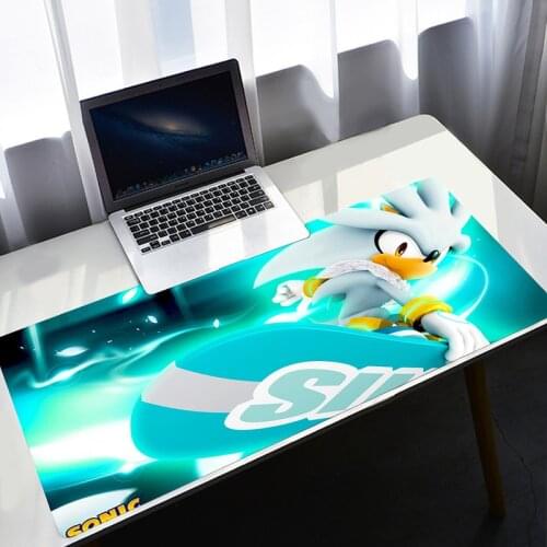 Sonic Mouse Pad Large XL Gaming Accessories Mausepad PC Computer Varmilo Keyboard Mousepad Gamer Mouse Mat Carpet CS GO Desk Mat