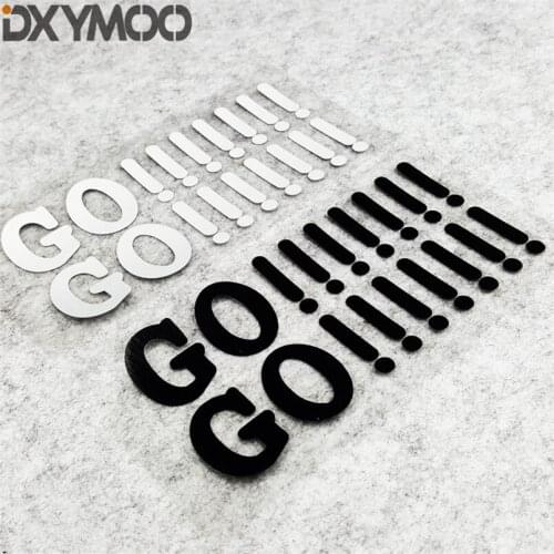 Car Styling Vinyl Tape Motocross Helmet Sticker Decal GO !!! 16x3.8cm