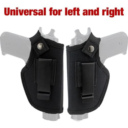 Universal Tactical Gun Holster Concealed Carry Protective Case Metal Clip Waist Belt For S&W M&P Shield Airsoft Handgun Bag