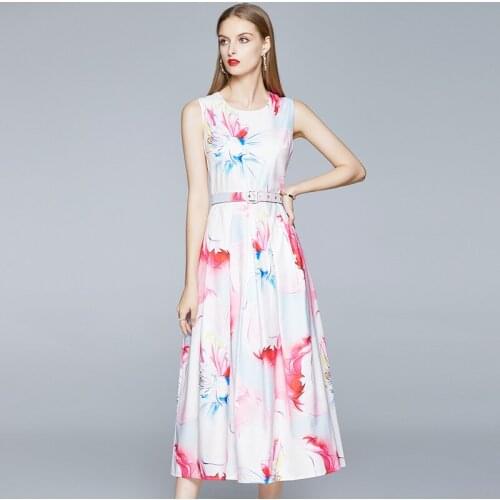 VERHELLEN Sleeveless Summer Dresses