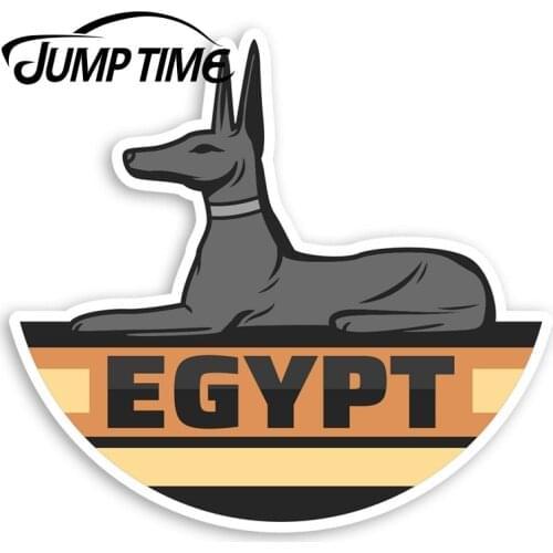 Jump Time Anubis Dog Vinyl Stickers - Ancient Egypt God Luggage StickerDecal Car Window Bumper Car Accessories