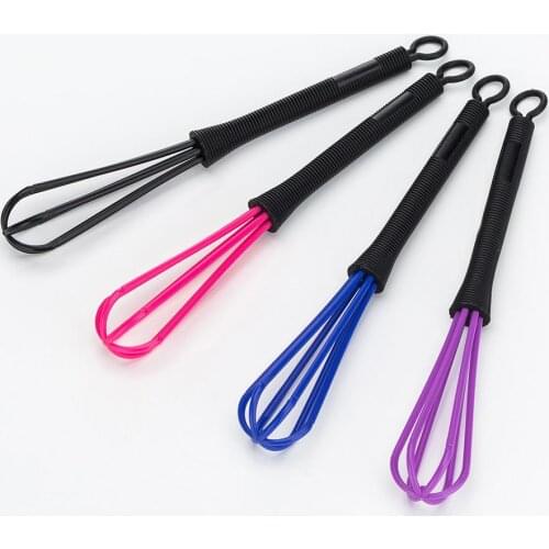 1pc Pro Salon Hairdressing Dye Cream Whisk Hair Mixer Barber Stirrer Plastic Salon Hairdressing Mixer Stick Stir Rod (Random)