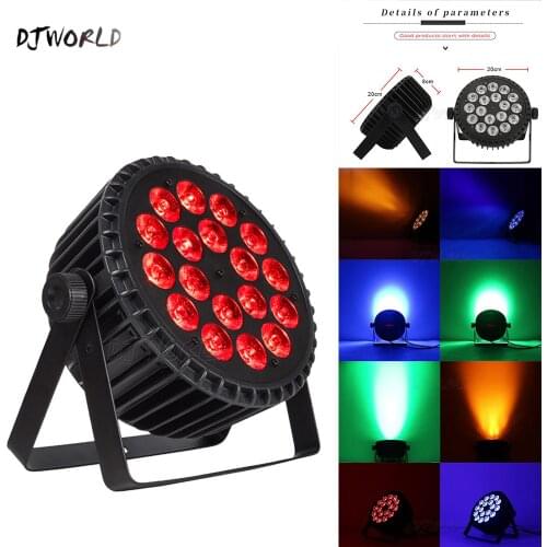 4pcs/lot Aluminum LED Par 18x18W/18x12W RGBWA+UV Light DMX 512 Control Stage Effect Lighting For Dj Disco Theater Party Lights
