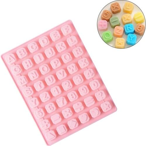 Alphabet Silicone Mould DIY Fondant Cake Mold Candy Chocolate Mould home kitchen Baking utensils soap Ice Cube Making Tool