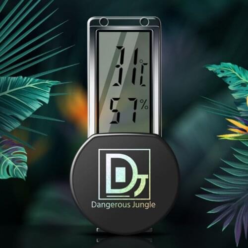 Climbing Pet Thermometer Pets Turtle Horn Lizard Mane Lion Indoor Reptile Breeding Box Sucker Hygrometer