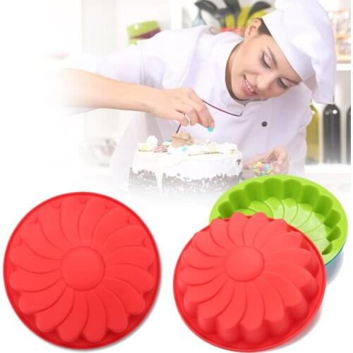 Non-stick Silicone Cake Mold Round Shaped Muffin Cupcake Baking Molds Kitchen Cooking Bakeware Maker DIY Cake Decorating Tools