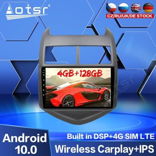 128GB Screen for Chevrolet Aveo 2 Sonic T300 2011-2015 Car Radio Multimedia Video DVD Player GPS Navigation 2din DVD Android 10