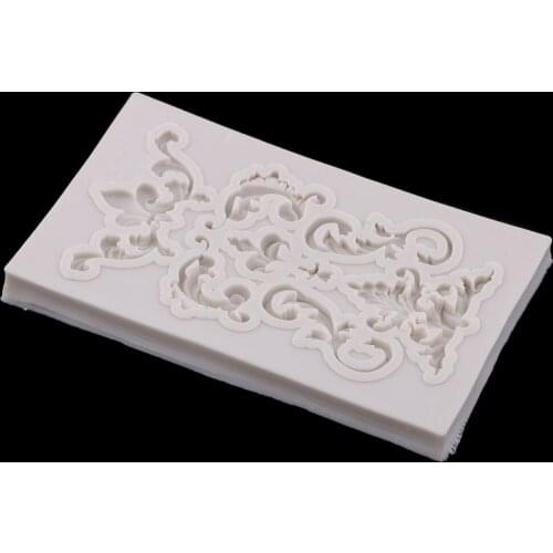 Blesiya Relief Baroque Silicone Fondant Mold Cake Border Decorating Mold