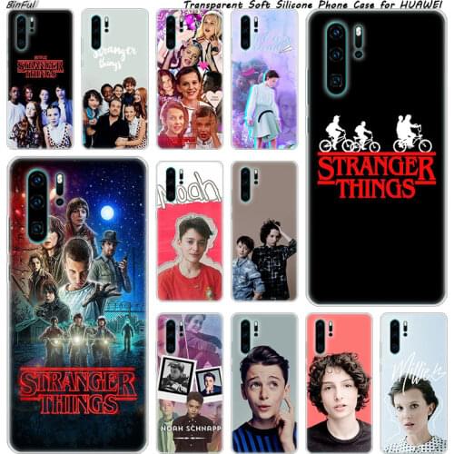 Stranger Things Soft Silicone Phone Case for Huawei P30 P20 Pro P10 P9 P8 Lite 2017 P Smart Z Plus 2019 NOVA 3 3i Fashion Cover