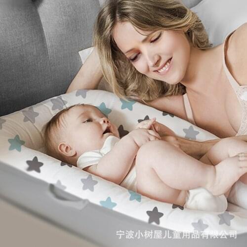 Hot sale detachable crib mid-bed portable folding baby bed machine wash uterine bionic bed kid bed girls bedroom 2021