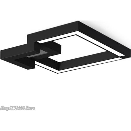 Nordic Geometry Dimmable Led Ceiling Lights with Remote Control, Modern Ceiling Lamp Iron Surface Mounted Lighting Fixtures
