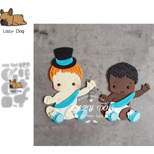 Baby Boy Metal Cutting Dies Scrapbooking Stencil DIY Mold Knife Craft Embossing Die Cuts Card Making New Dies For 2021