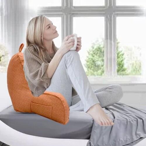 F1CC Creative Wedge Shaped Reading Waist Pillow Adjustable Reading and TV Backrest Pillow Home Textiles Finished Supplies