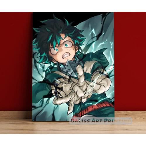 Canvas Anime deku My Hero Academia Pictures Home Decoration Paintings Poster HD Prints Wall Art Modular Living Room Framed