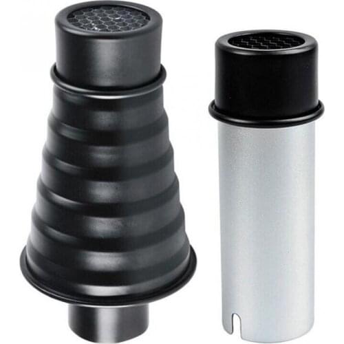Godox AD-S9 Aluminum Alloy Camera Flash Conical Studio Snoot with Honeycomb Grid for Witstro AD200 AD180 AD360 Flash Speedlite