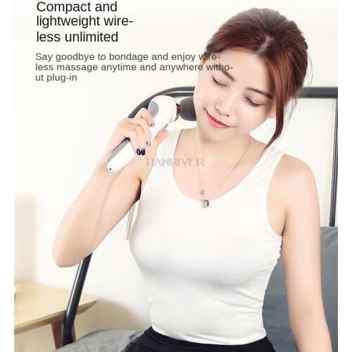Multi-function Handheld Electric Massage Neck Cervical Muscle Body Therapy Massager 5 Vibration Modes Relax Tool USB Charging