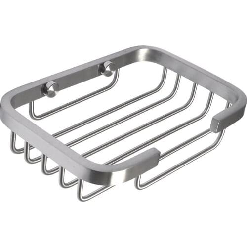 BEST Stainless Steel Soap Dish/Holder Soap-Holder Basket Wall Mount ,Brushed Finish-3847