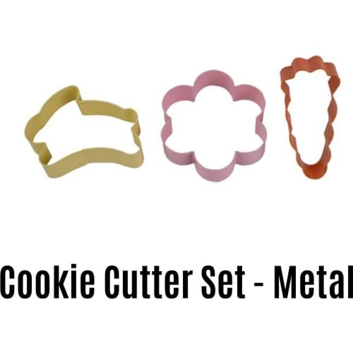 Cookie Cutter Set, Carrot, Bunny & Flower