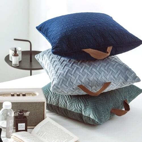 Nordic Home Netherlands Velvet Three-Dimensional Embossed Throw Pillow Cover Pillow Core Sofa Cushion Car Cushion Removable