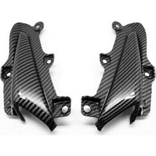 Front Nose Side Trim Panel Cover Cowl Fit For HONDA CBR500R 13-14-15 Carbon Fiber Paint