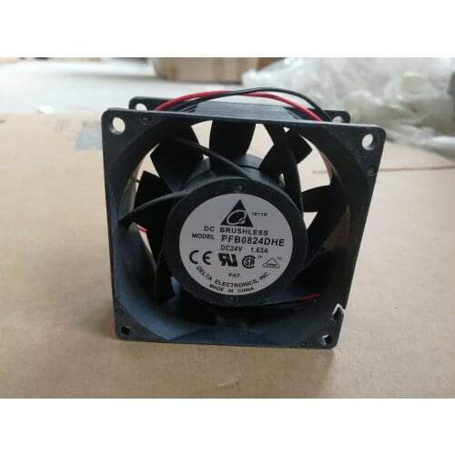 PFB0824DHE 24V 1.63A original Delta 8038 super-large air cooling fan