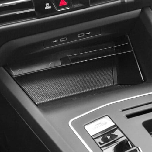 For Volkswagen VW Golf 8 2020-2021ABS Black Car central armrest box Stowing Tidying Center Console Organizer Car Accessories