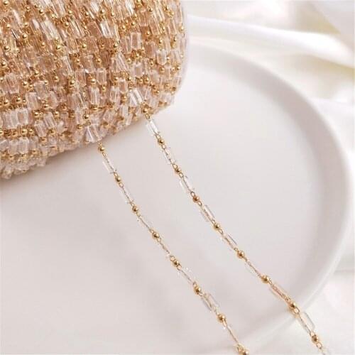 14K Gold Filled Copper hand chain five star heart shape circle loose chain DIY anklet bracelet material